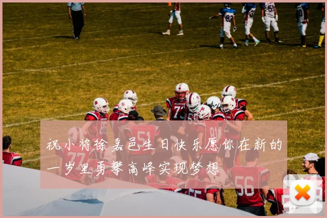 祝小将徐嘉邑生日快乐愿你在新的一岁里勇攀高峰实现梦想